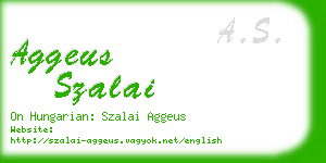 aggeus szalai business card